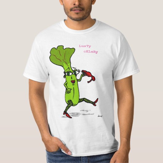 Lusty Celery Mannen Value T-Shirt (Voorkant)