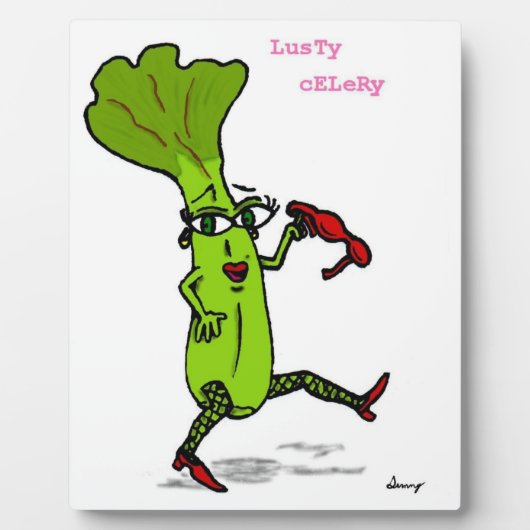 Lusty Celery Plaque Fotoplaat (Voorkant)