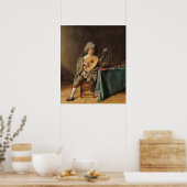 Lute Player - Jan Miense Molenaer Fine Art Poster (Keuken)