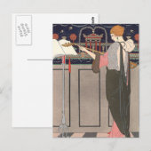 Lute Player van George Barbier Briefkaart (Voorkant / Achterkant)