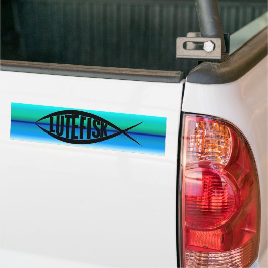 LUTEFISK EMBLEM BUMPERSTICKER (Op Truck)