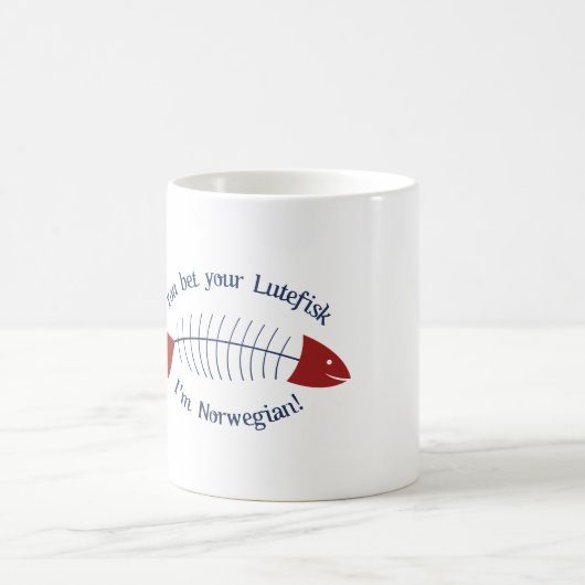 Lutefisk Fish Koffiemok (Center)
