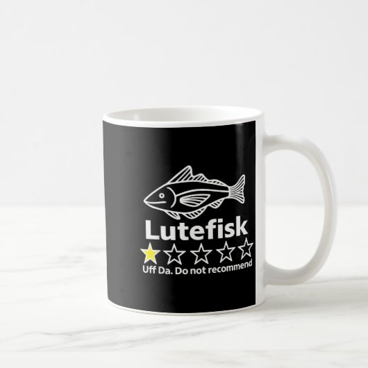 Lutefisk Highly Recommend Funny For Men Women Koffiemok (Rechts)