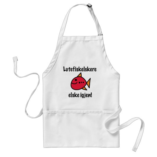 Lutefisk Lovers last Longer Apron Standaard Schort (Voorkant)