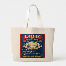 Lutefisk Loyalty Club Noorse Boodschappentas