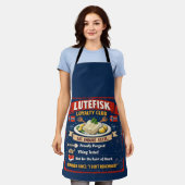 Lutefisk Loyalty Club Norwegian Apron Schort (Gedragen)