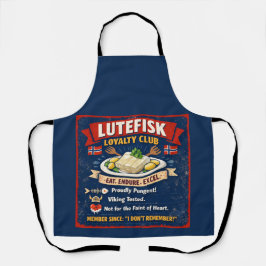 Lutefisk Loyalty Club Norwegian Apron Schort