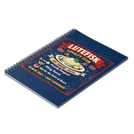 Lutefisk Loyalty Club Norwegian Spiral Notebook Notitieboek
