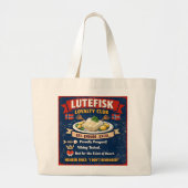 Lutefisk Loyalty Club Norwegian Tote Bag (Voorkant)