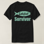 Lutefisk Survivor Funny Scandinavian Vist T-shirt (Design voorkant)