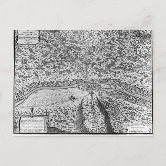 Lutetia of het eerste plan van Parijs Briefkaart (Voorkant)