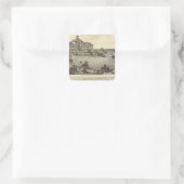Luther Academy, Nebraska Vierkante Sticker (Tas)