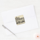 Luther Academy, Nebraska Vierkante Sticker (Envelop)