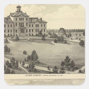Luther Academy, Nebraska Vierkante Sticker