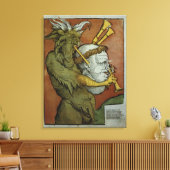 Luther als de duivelsdoedelzak, c.1535 canvas afdruk (Insitu (Woonkamer))