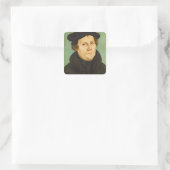 Luther als professor, 1529 vierkante sticker (Tas)