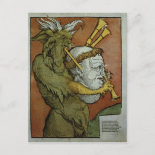 Luther as the Devil's Bagpipes, c.1535 Briefkaart