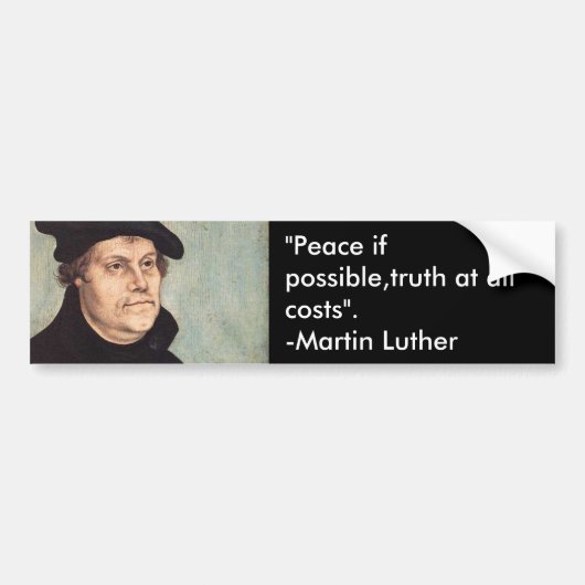 Luther Bumpersticker (Voorkant)
