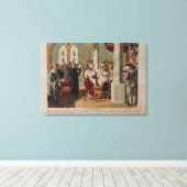 Luther in het Diet der Worms Canvas Afdruk (Insitu (Houten vloer))