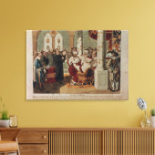Luther in het Diet der Worms Canvas Afdruk (Insitu (Woonkamer))