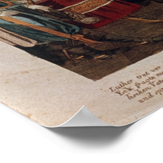 Luther in het Diet der Worms Poster (Hoek)