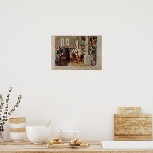 Luther in het Diet der Worms Poster (Keuken)