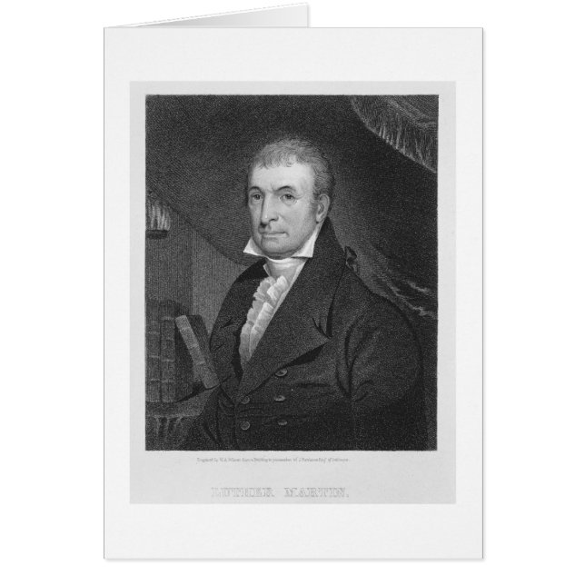 Luther Martin, gegraveerd door William A. Wilmer ( (Voorkant)