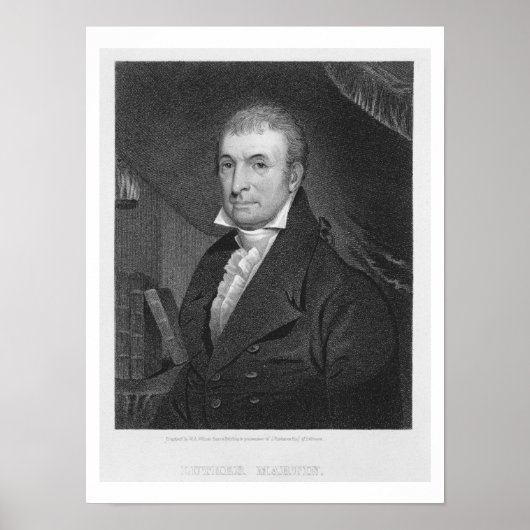 Luther Martin, gegraveerd door William A. Wilmer ( Poster (Voorkant)
