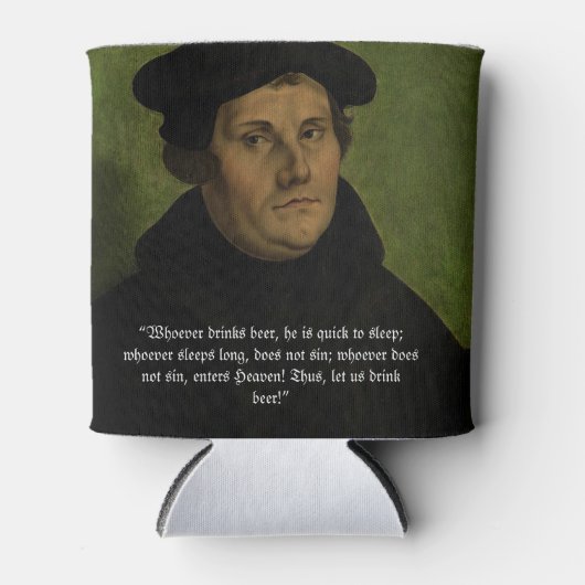 Luther op Bier Blikjeskoeler (Voorkant)