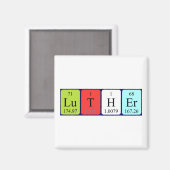 Luther periodiek table name magnet (Voorkant / Achterkant)