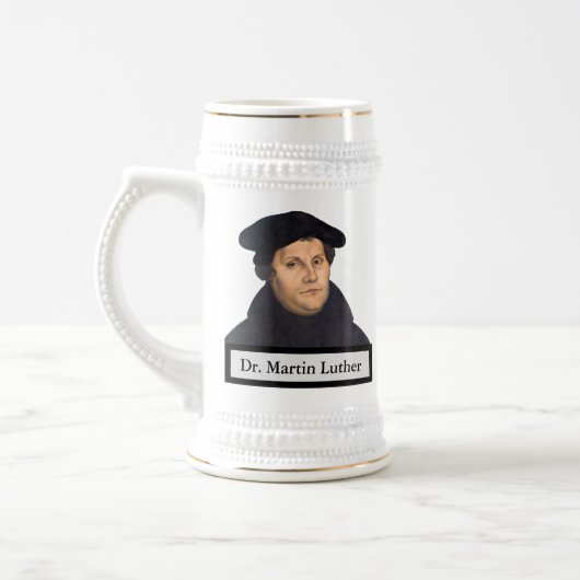 Luther Quote Beer Stein Bierpul (Links)