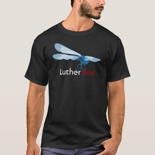 Luther Red "Kreeg de blauwen" T-shirt (Voorkant)