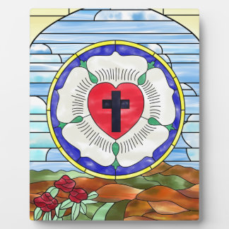 Luther Roos Glas in lood Venster Fotoplaat