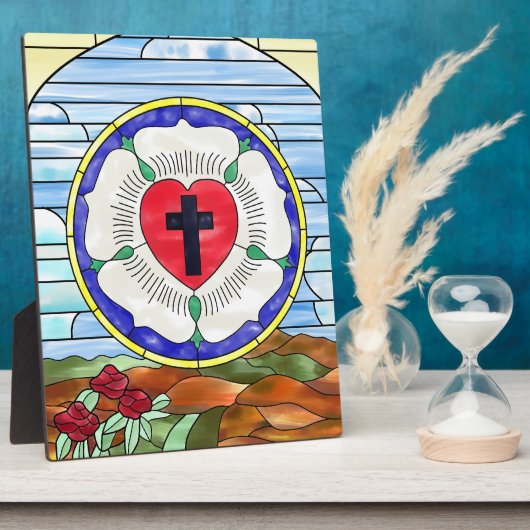 Luther Roos Glas in lood Venster Fotoplaat (Zijkant)