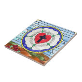 Luther Roos Glas in lood Venster Tegeltje (Zijkant)