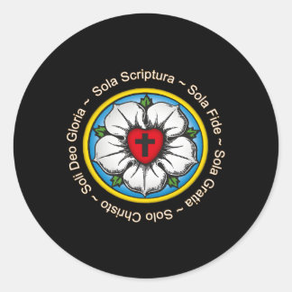 Luther Roos Lutherse Reformatie Ronde Sticker