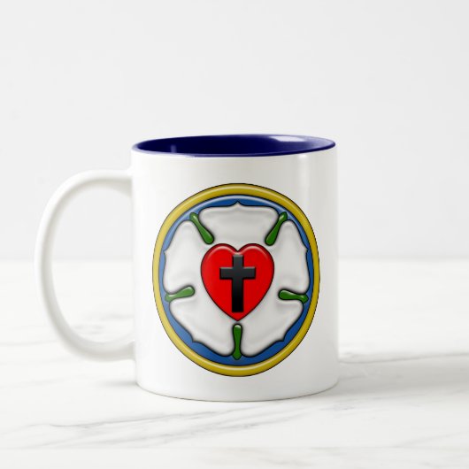 Luther Roos reliëf-look Tweekleurige Koffiemok (Links)