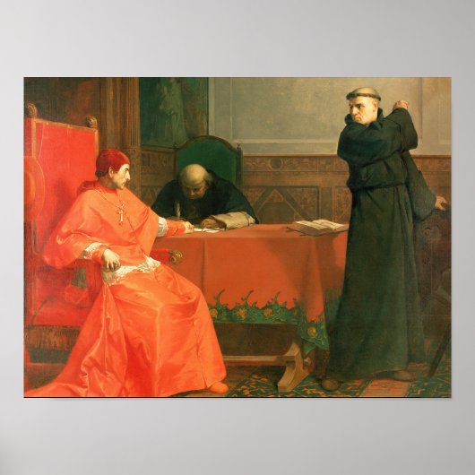 Luther voor kardinaal Cajetan Poster (Voorkant)