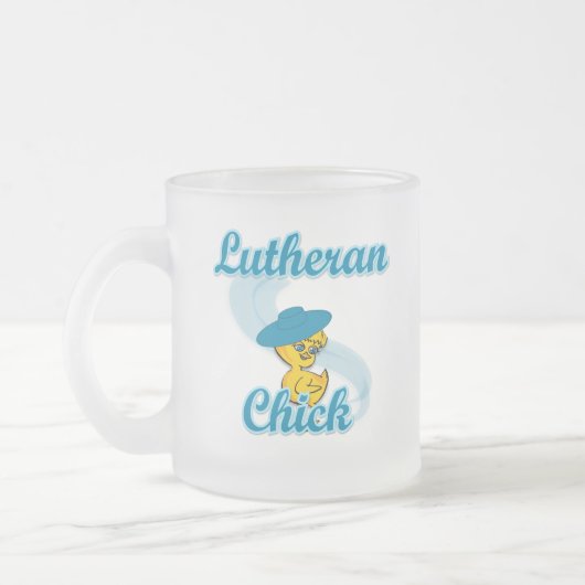 Lutheran Chick #3 Matglas Koffiemok (Links)