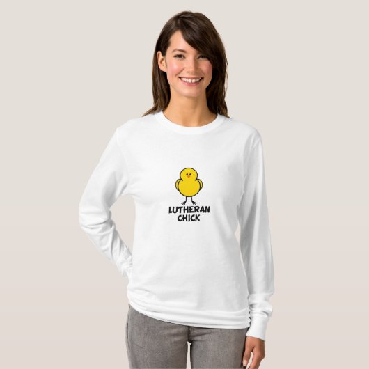 Lutheran Chick T-shirt (Voorkant volledig)