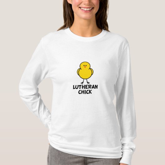 Lutheran Chick T-shirt (Voorkant)