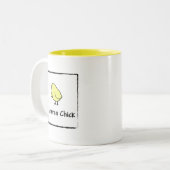 Lutheran Chick Tweekleurige Koffiemok (Voorkant links)