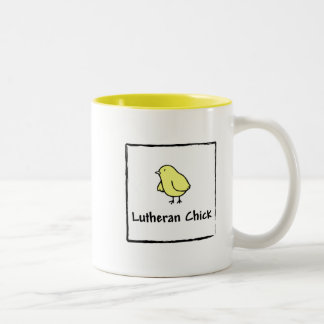 Lutheran Chick Tweekleurige Koffiemok