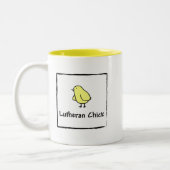 Lutheran Chick Tweekleurige Koffiemok (Links)