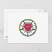 Lutheran Roos Briefkaart (Voorkant / Achterkant)