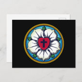 Lutheran Roos Briefkaart (Voorkant / Achterkant)