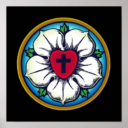 Lutheran Roos Poster (Voorkant)