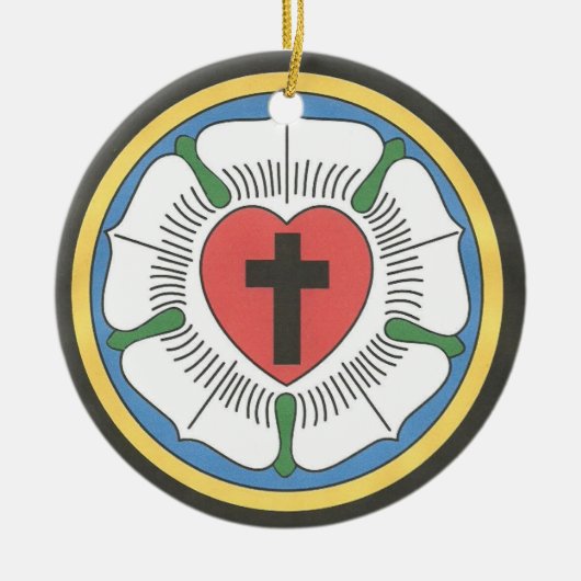 Lutheran Seal Keramisch Ornament (Voorkant)