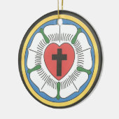 Lutheran Seal Keramisch Ornament (Links)