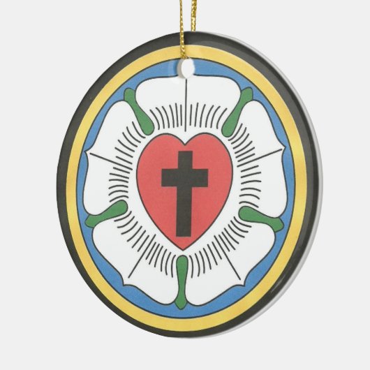 Lutheran Seal Keramisch Ornament (Links)